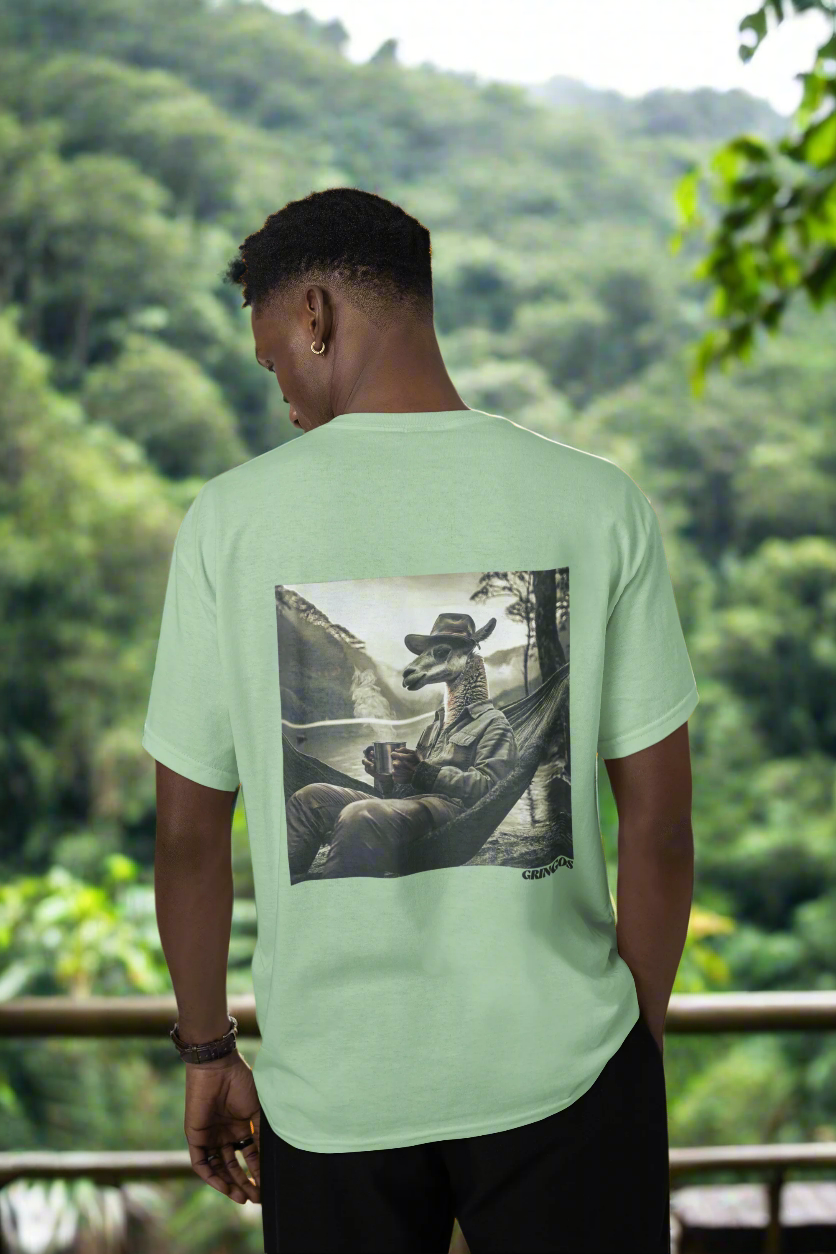 Amazon Rainforest Hammock Llama Tee