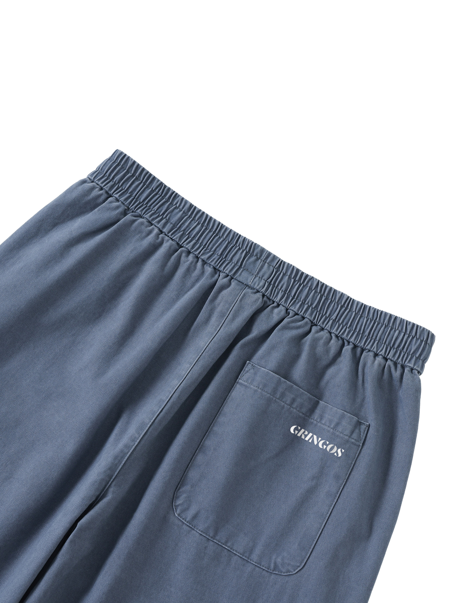 Gringos Drawstring Waist Straight-Leg Cargo Pants - Blue/Black/Green