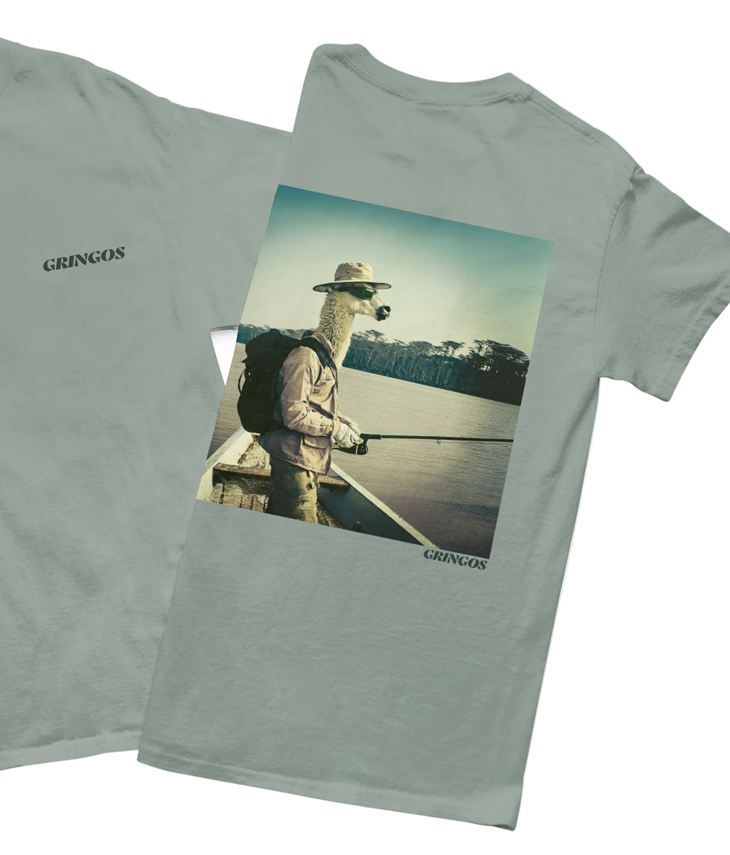 Piranha Fishing Llama Tee