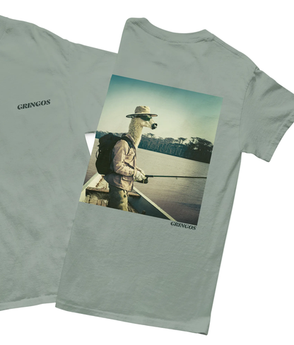 Piranha Fishing Llama Tee