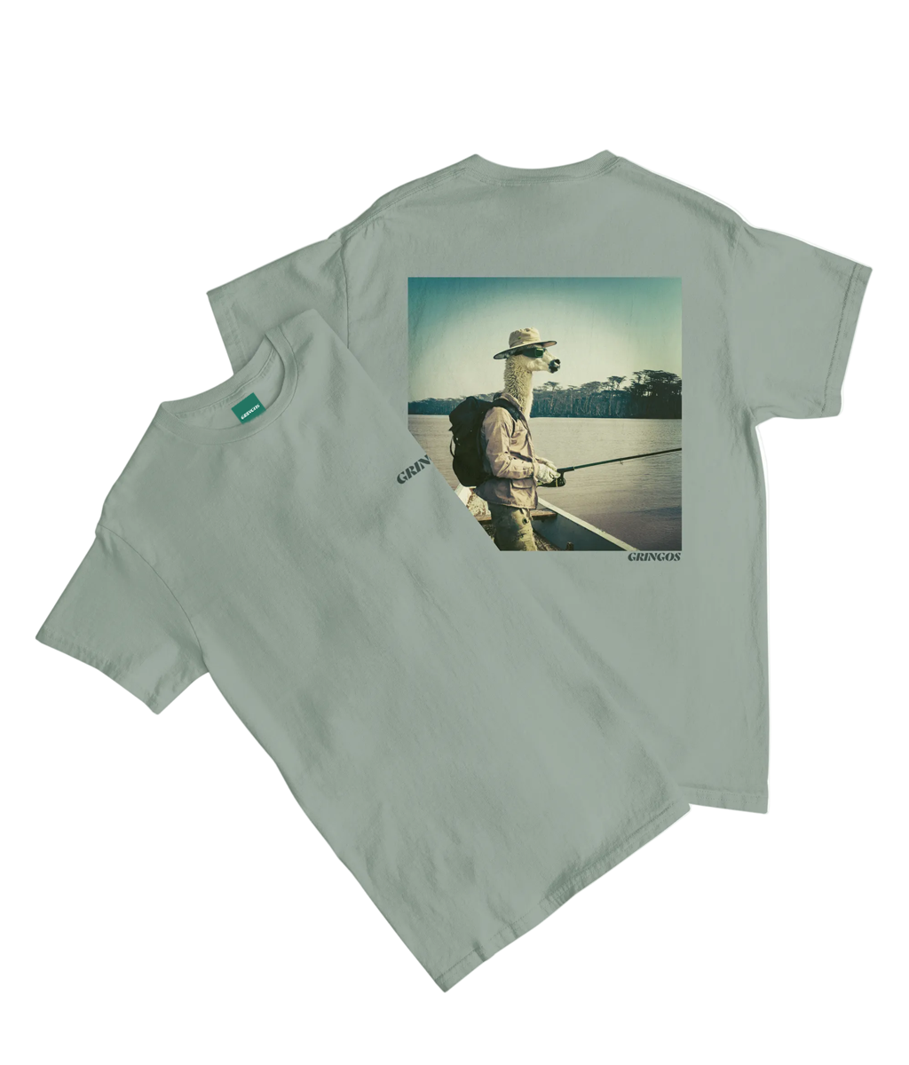 Piranha Fishing Llama Tee