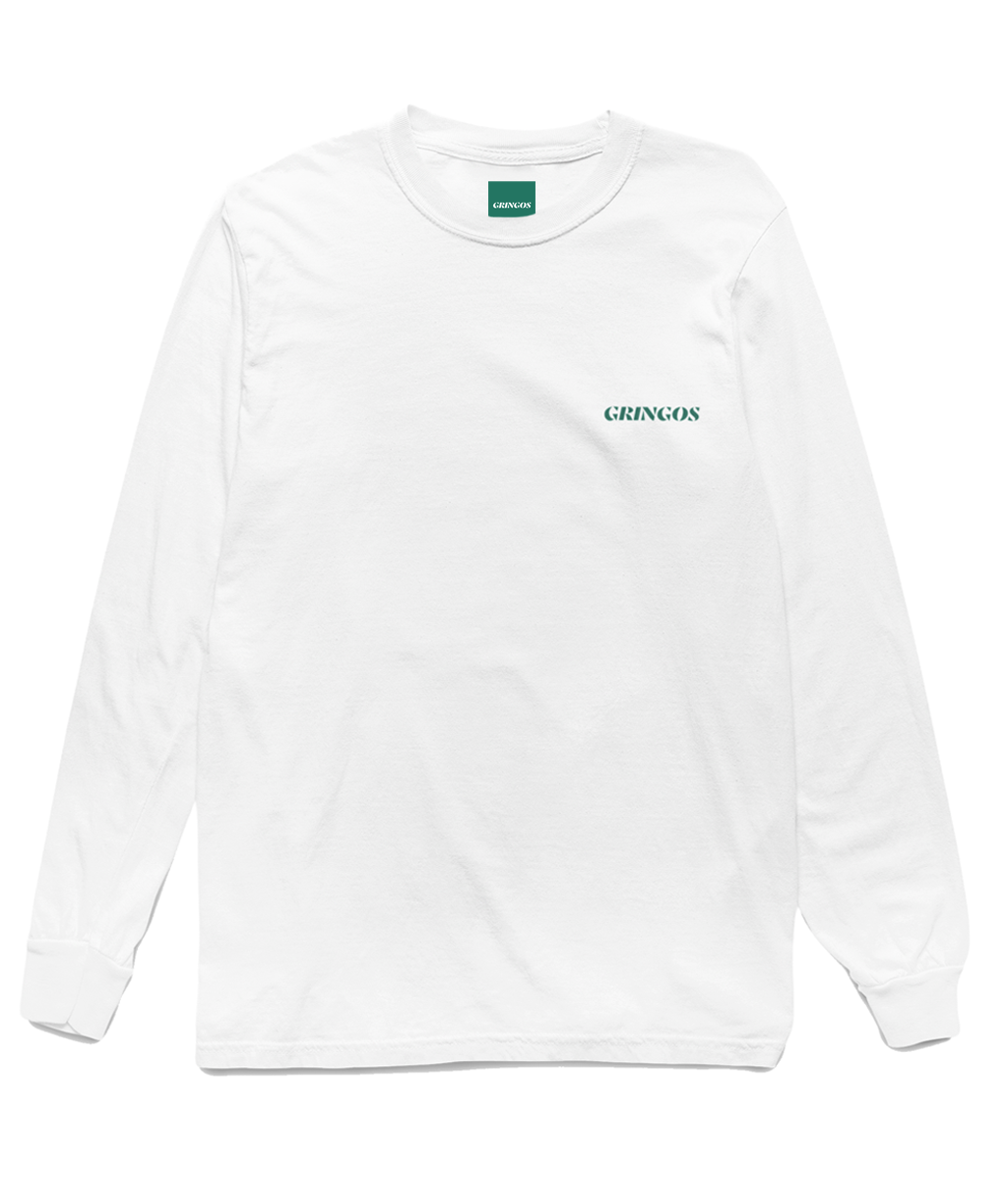 Gringos Longsleeve Tee - White