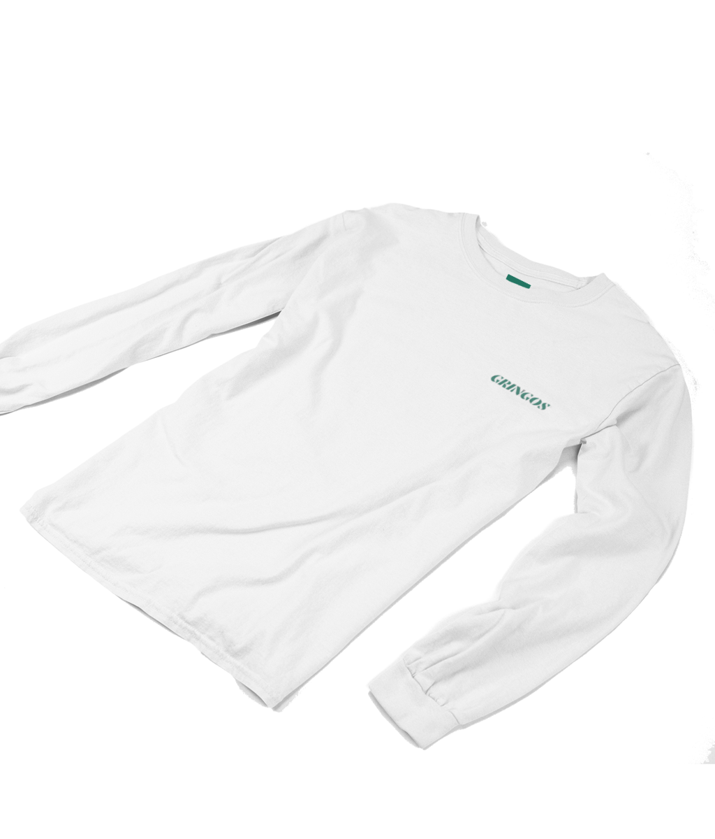 Gringos Longsleeve Tee - White
