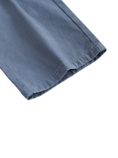 Gringos Drawstring Waist Straight-Leg Cargo Pants - Blue/Black/Green