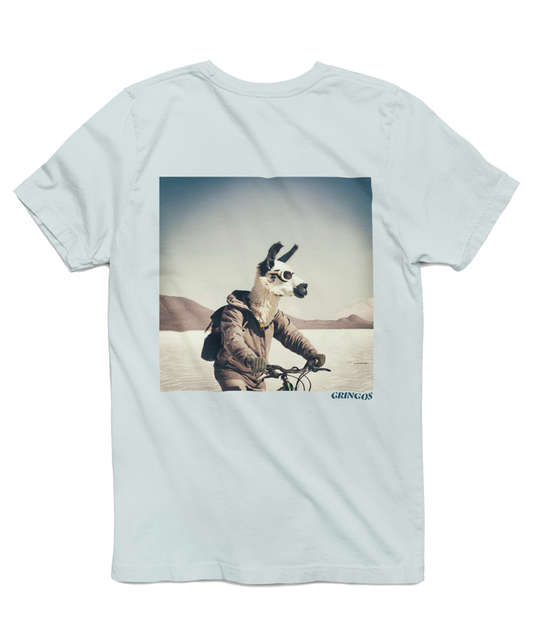 Mountain Biking in Salt Flats Llama Tee