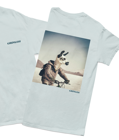 Mountain Biking in Salt Flats Llama Tee