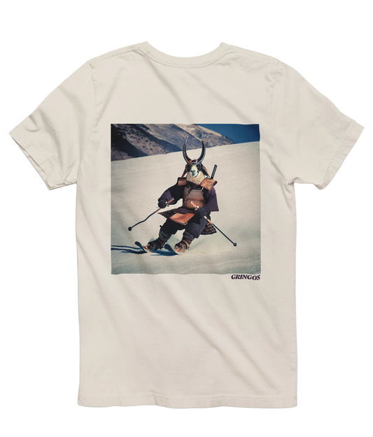 Special Edition Samurai Skiing Llama Tee