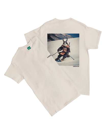 Special Edition Samurai Skiing Llama Tee