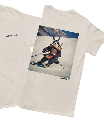 Special Edition Samurai Skiing Llama Tee