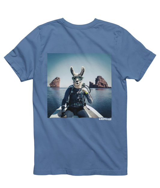 Scuba Diving Llama Tee