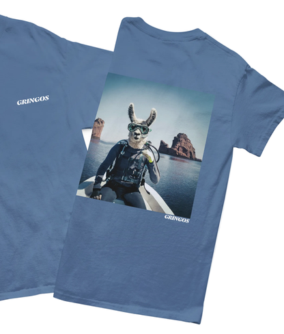 Scuba Diving Llama Tee