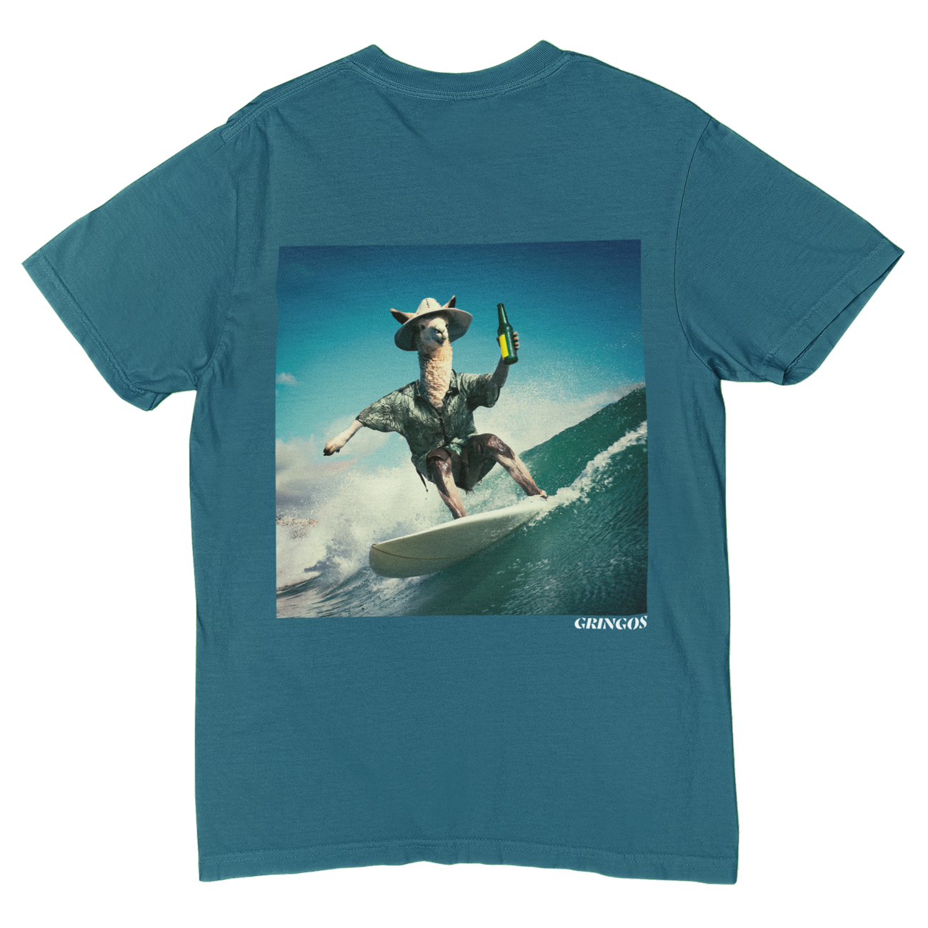 Montañita Surfing Llama - Premium Tee
